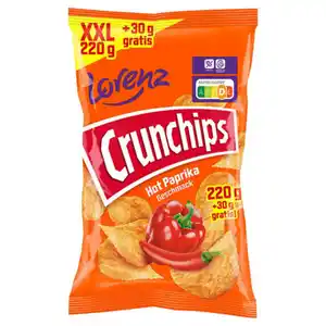 LORENZ Crunchips XXL 250 g, Hot Paprika