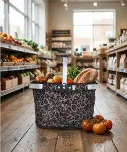 Einkaufskorb Leo, Leopardendruck