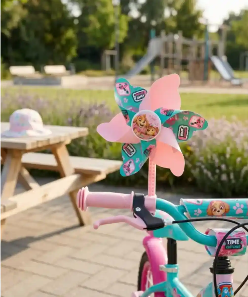 Bild 1 von Paw Patrol Lizenz Lenker-Windrad, rosa