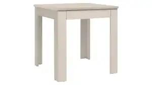 Esstisch beige 80 x 80 cm - mit Schublade - OSLO