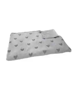 Kuscheldecke Ausbrenneroptik, grau