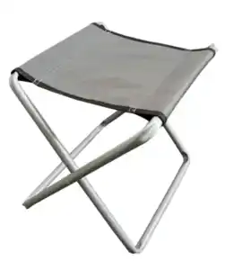 Klappbarer Campinghocker, grau melange