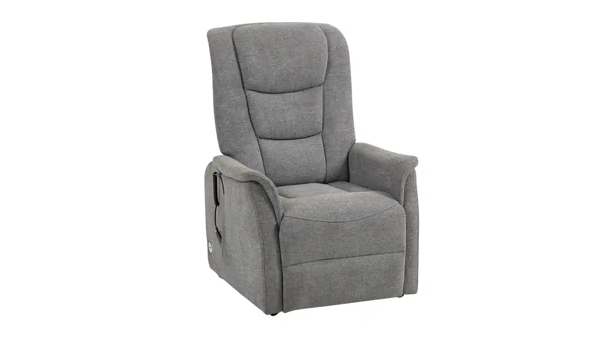 Bild 1 von Fernsehsessel grau Webstoff mit Motor und Aufstehhilfe - PARMA