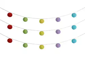 Lampion Lichterkette 15 warmweiße LEDs