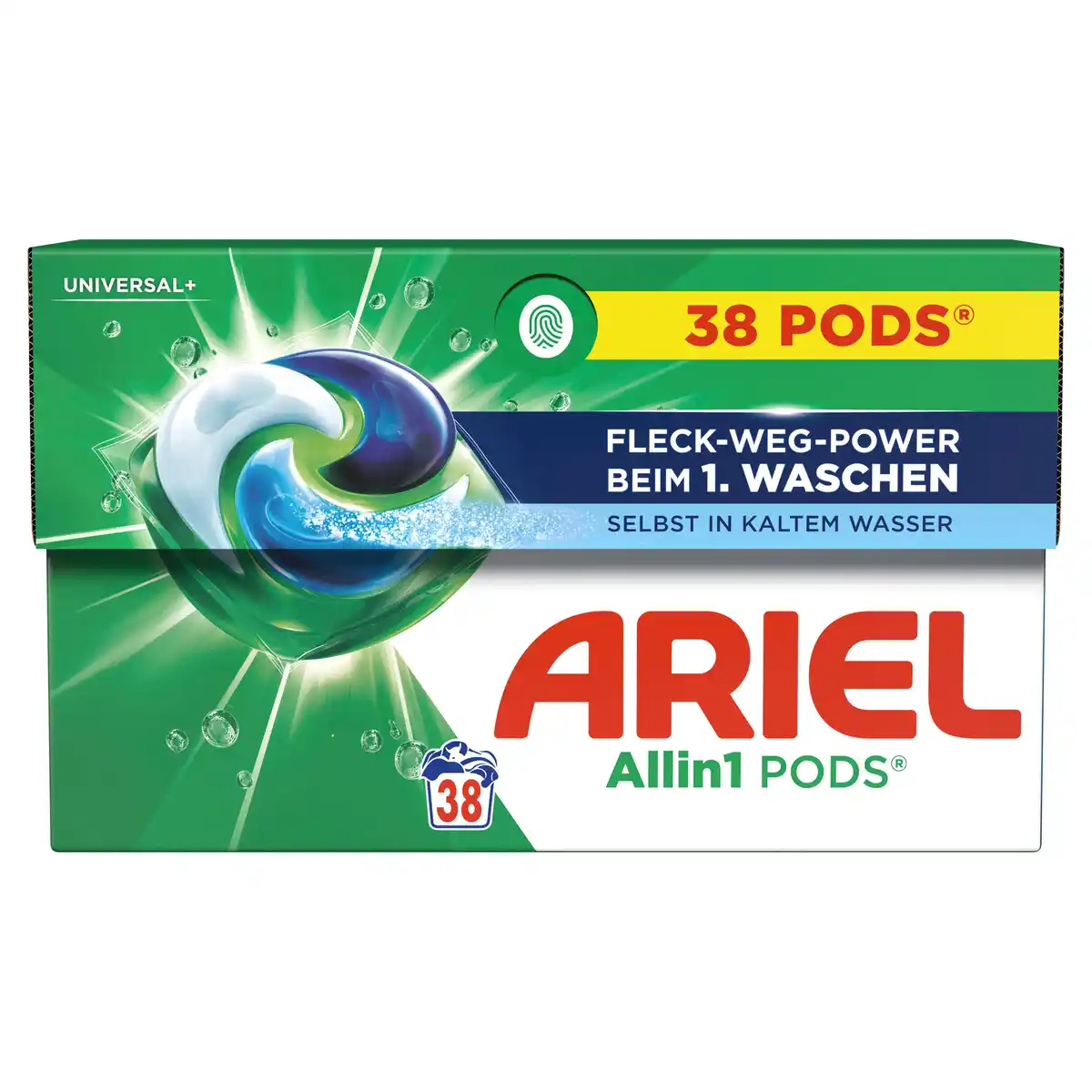 Bild 1 von Ariel All-in-1 Vollwaschmittel Flüssig Pods Universal 38WL, 817 g