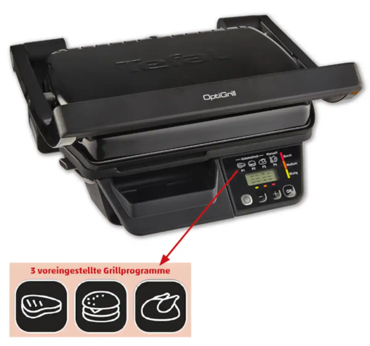 Bild 2 von TEFAL OptiGrill GC7P08