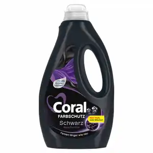Coral Flüssigwaschmittel Schwarz 26WL, 1.3 l