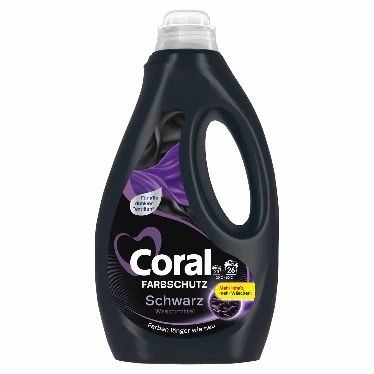 Bild 1 von Coral Flüssigwaschmittel Schwarz 26WL, 1.3 l