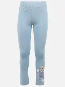 Mädchen Leggings mit Frozenmotiv Blau