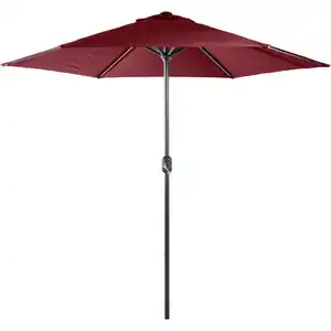 Sonnenschirm Ø 2,5 m bordeaux mit Kurbel - B-Ware