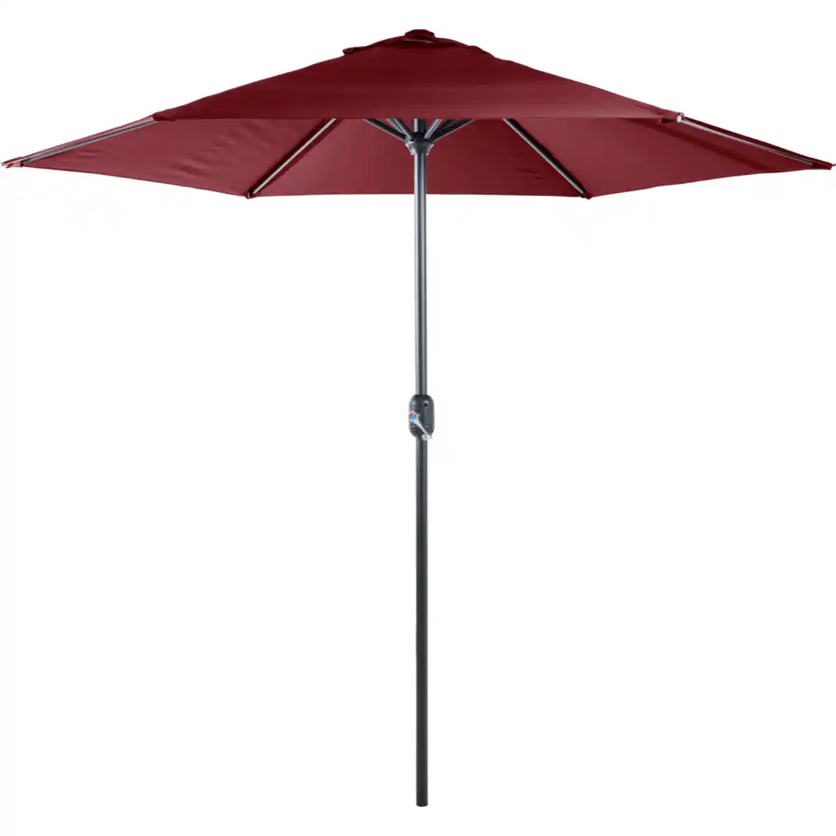 Bild 1 von Sonnenschirm Ø 2,5 m bordeaux mit Kurbel - B-Ware
