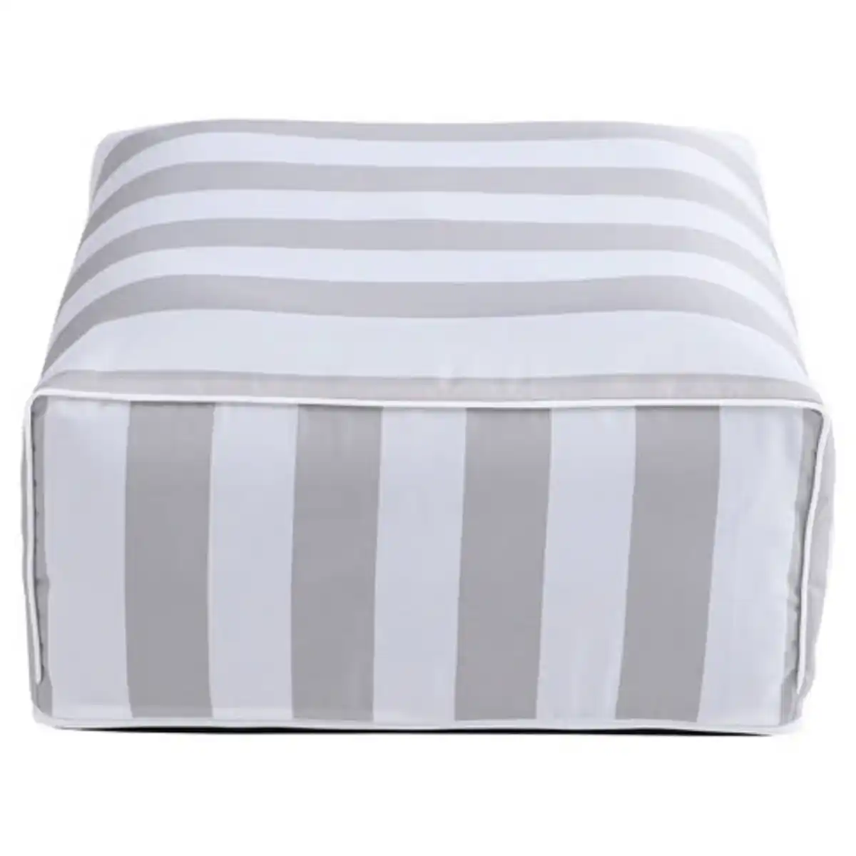 Bild 1 von BELAVI Aufblasbarer Sitzpouf, Streifen Greige