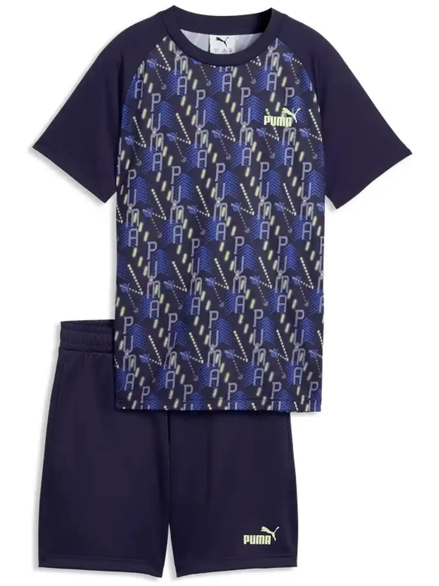 Bild 2 von Jungen Sportset TRAIN ALL DAY ESSENTIAL Blau