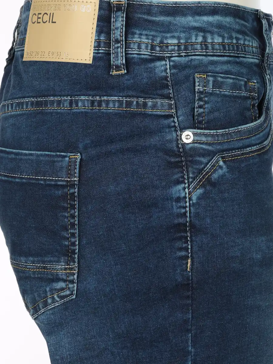 Bild 4 von Damen Jeans in dunkler Waschung Blau