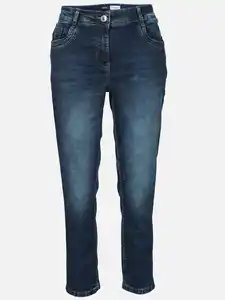 Damen Jeans in dunkler Waschung Blau