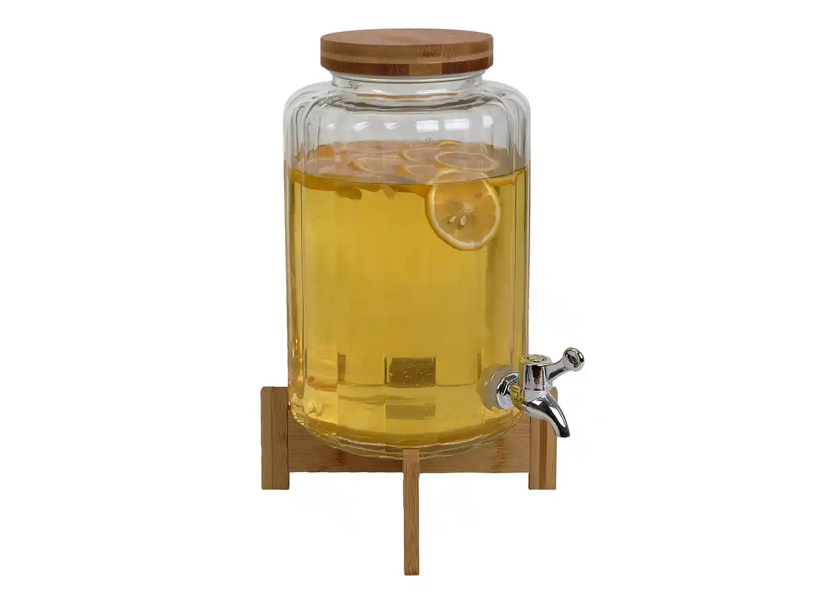 Bild 1 von Getränkespender Glas mit Bambusdeckel