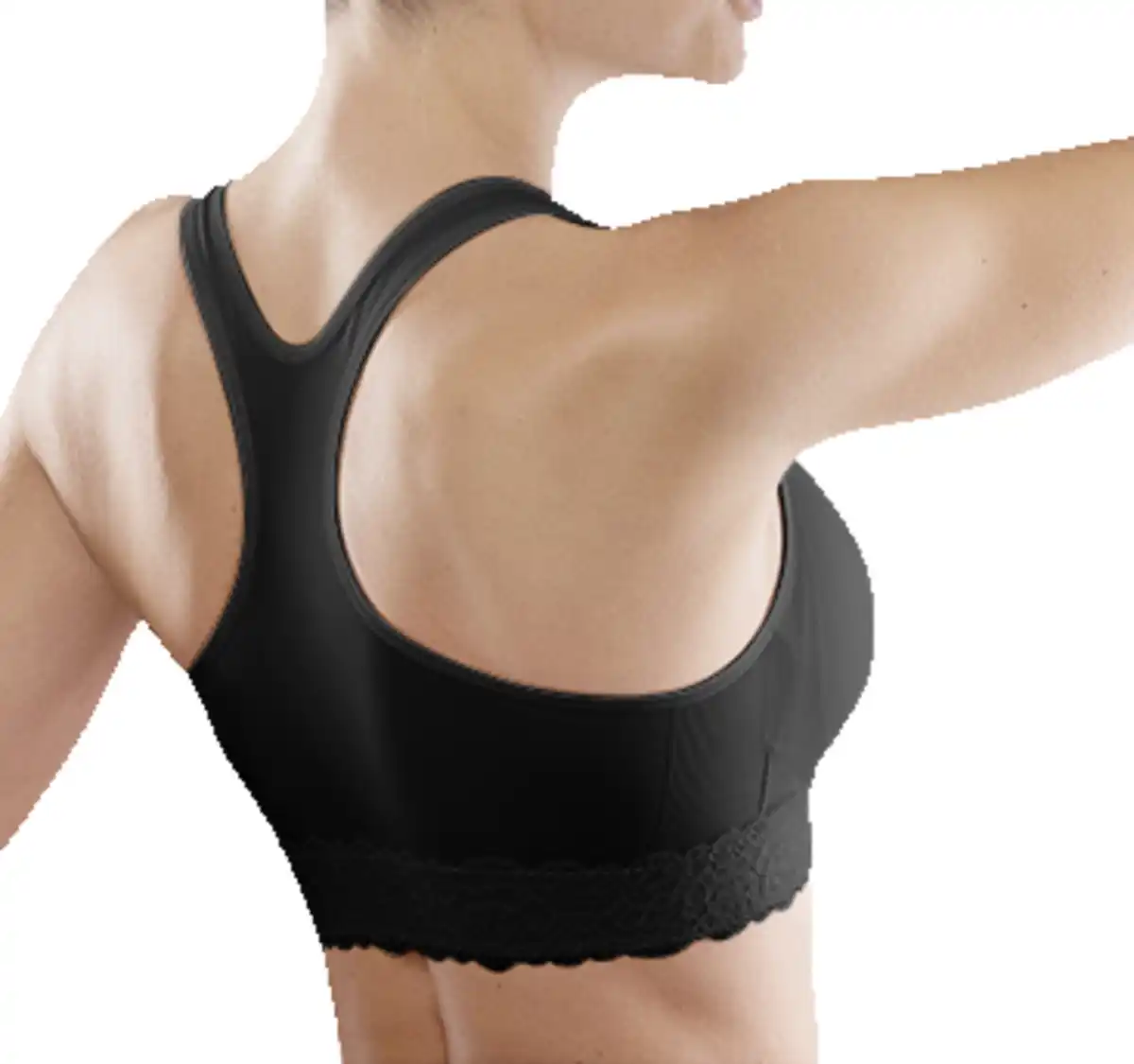 Bild 2 von IDEENWELT Soft-Bustier mit Spitze schwarz Gr. M