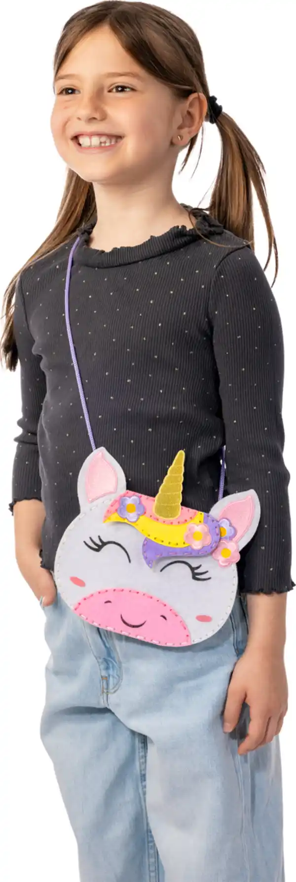 Bild 4 von IDEENWELT Nähset für Kinder Einhorntasche