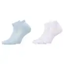 Bild 1 von CRANE Damen-/Herren Sneaker-Sportsocken 2er-Pack, Blau/Weiß, 35/38