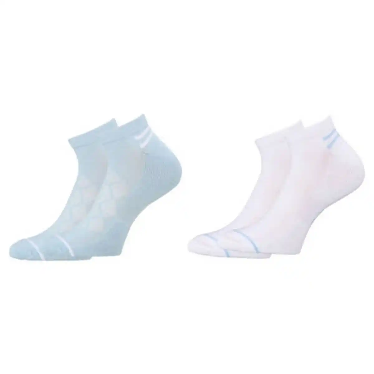 Bild 1 von CRANE Damen-/Herren Sneaker-Sportsocken 2er-Pack, Blau/Weiß, 35/38