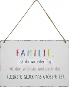 IDEENWELT Dekoschild Familie