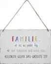 Bild 1 von IDEENWELT Dekoschild Familie