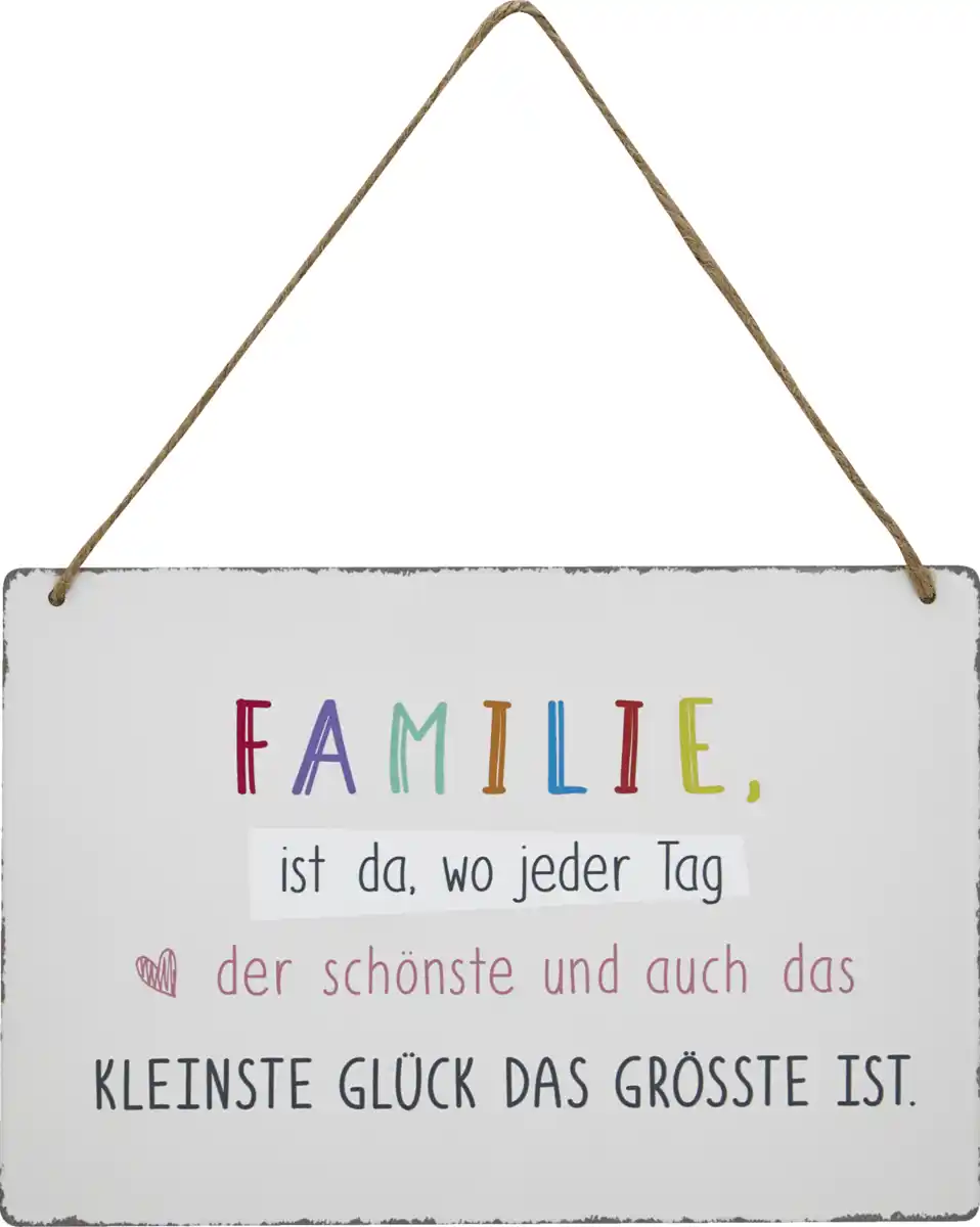 Bild 1 von IDEENWELT Dekoschild Familie