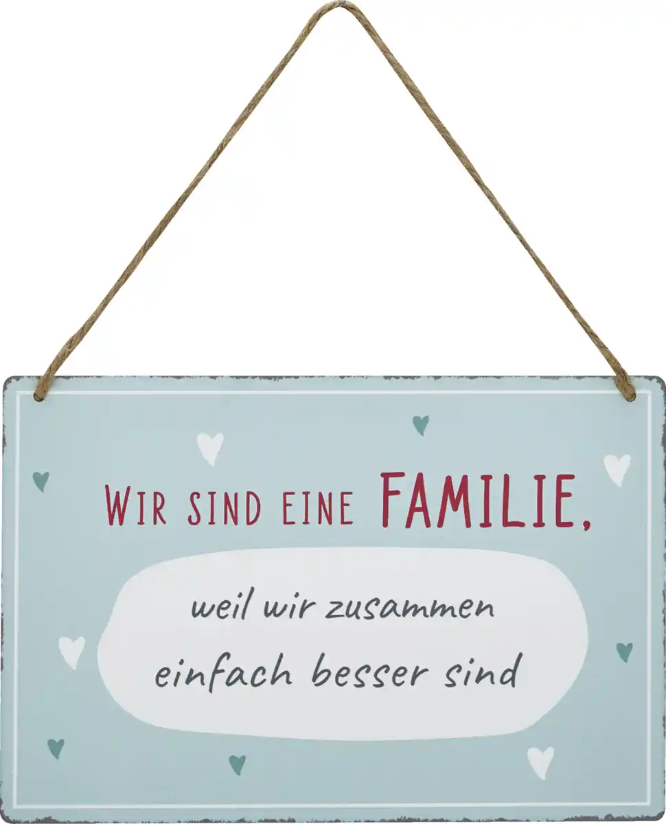 Bild 1 von IDEENWELT Dekoschild Wir sind eine Familie