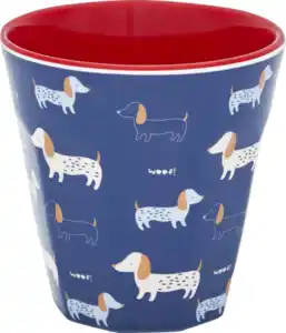 IDEENWELT Melamin-Becher 250ml Dackel