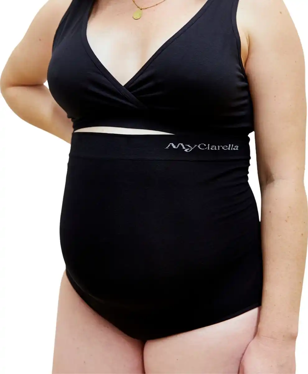 Bild 2 von MyClarella Schwangerschaftsunterwäsche The Bump Panty Gr. XL, schwarz