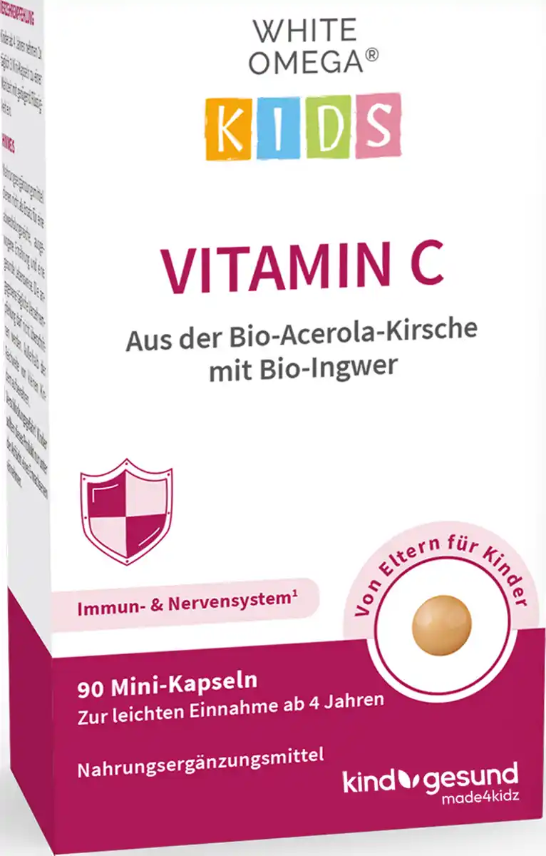 Bild 1 von kindgesund WHITE OMEGA Kids Vitamin C Kapseln