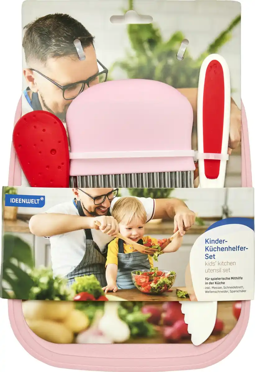 Bild 1 von IDEENWELT Kinder-Küchenhelfer-Set rosa