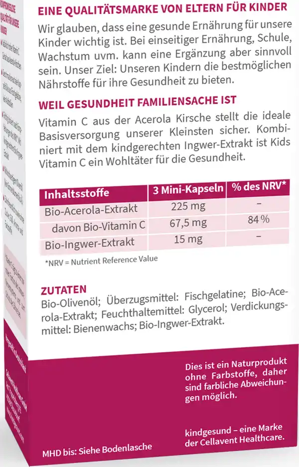 Bild 2 von kindgesund WHITE OMEGA Kids Vitamin C Kapseln