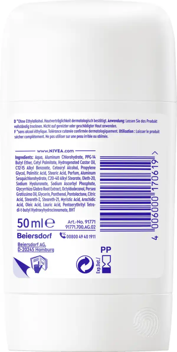 Bild 2 von NIVEA Derma Control Defend Anti-Transpirant Stick, 50 ml