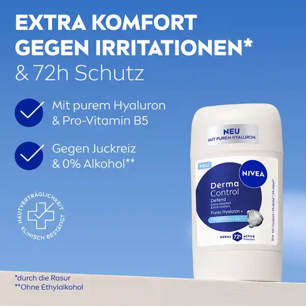Bild 3 von NIVEA Derma Control Defend Anti-Transpirant Stick, 50 ml