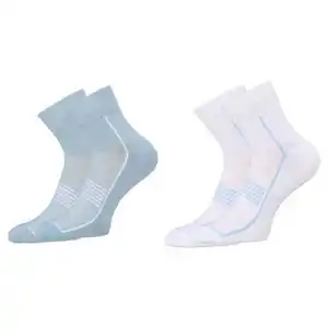 CRANE Damen-/Herren-Sportsocken 2er-Pack, Blau/Weiß, 35/38