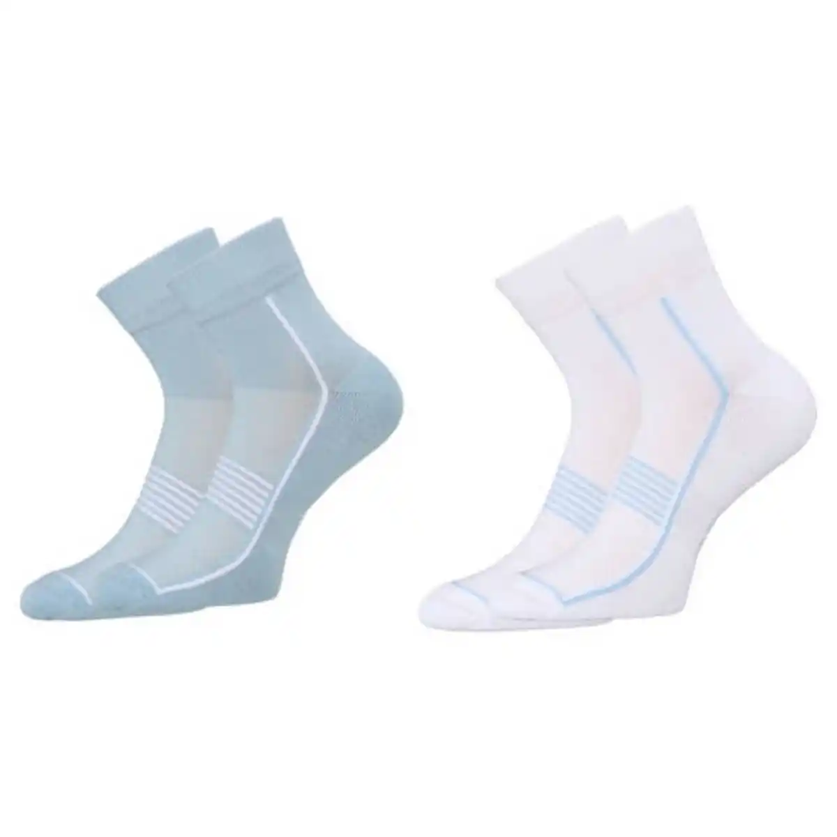 Bild 1 von CRANE Damen-/Herren-Sportsocken 2er-Pack, Blau/Weiß, 35/38