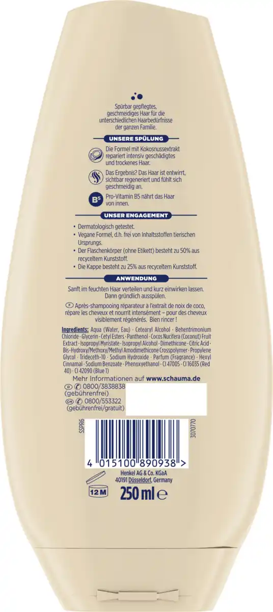 Bild 2 von Schauma Spülung Repair & Pflege, 250 ml