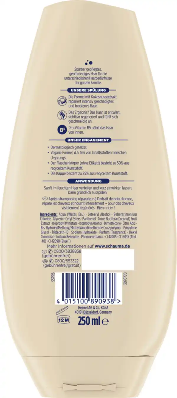 Bild 2 von Schauma Spülung Repair & Pflege, 250 ml