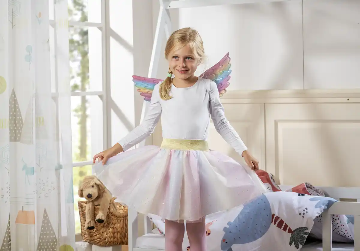 Bild 2 von IDEENWELT Kinder-Karnevals Kostüm Fee 2tlg-Set