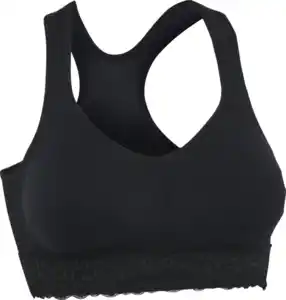 IDEENWELT Soft-Bustier mit Spitze schwarz Gr. XL