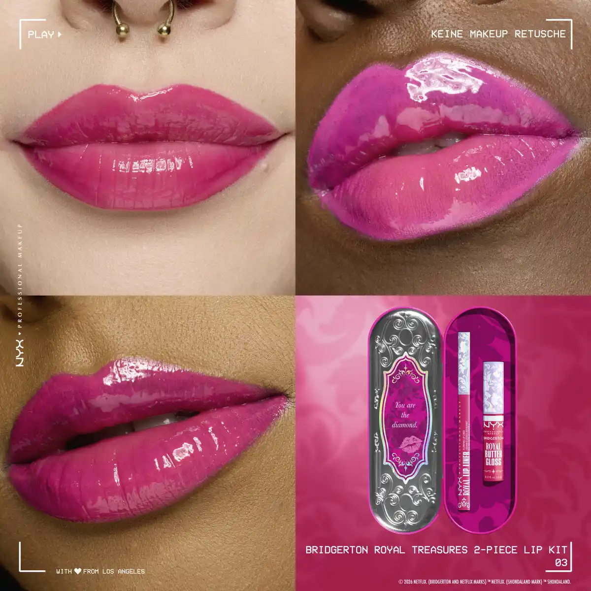 Bild 2 von NYX Professional MakeUp Bridgerton Royal Treasures Lip Kit 03