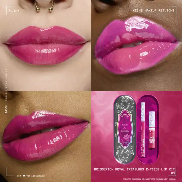 Bild 2 von NYX Professional MakeUp Bridgerton Royal Treasures Lip Kit 03