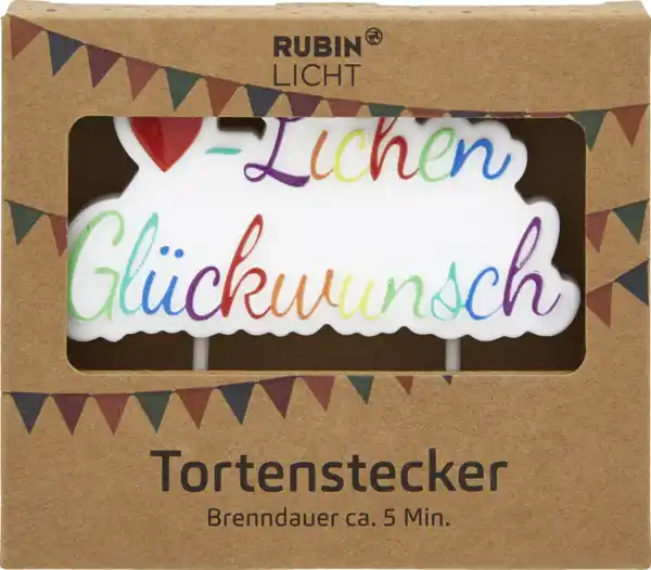 Bild 2 von RUBIN LICHT RubinL Tortenstecker Gratulation