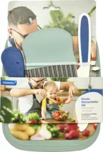 IDEENWELT Kinder-Küchenhelfer-Set blau