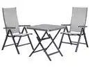 Bild 1 von LIVARNO® Alu-Set »Houston«, 3-teilig - Klapptisch & 2 Klappsessel, hellgrau-meliert