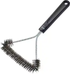 Primaster Grillbürste dreiseitig Stahl 31 cm