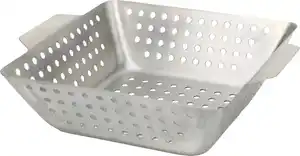 Primaster Grillkorb Edelstahl 26 x 22 x 7 cm