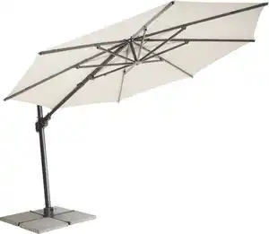 MWH Ampelschirm Monte Carlo rund beige