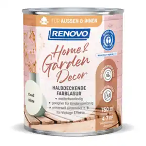 RENOVO Farblasur, »Home & Garden Decor«, seidenmatt, 750 ml, cloud white